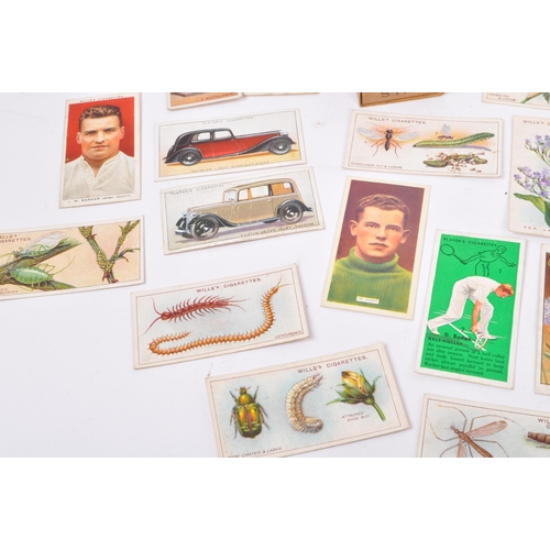 491 - A vintage collection of cigarette collectors cards. To include; John player and sons - Cricketers, W... 