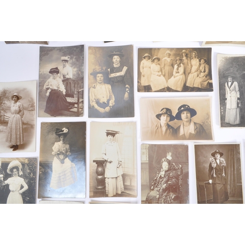 506 - Social History of women all Real Photo postcards. Collection of approx. 1100 showing images illustra... 