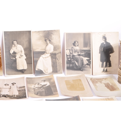 506 - Social History of women all Real Photo postcards. Collection of approx. 1100 showing images illustra... 