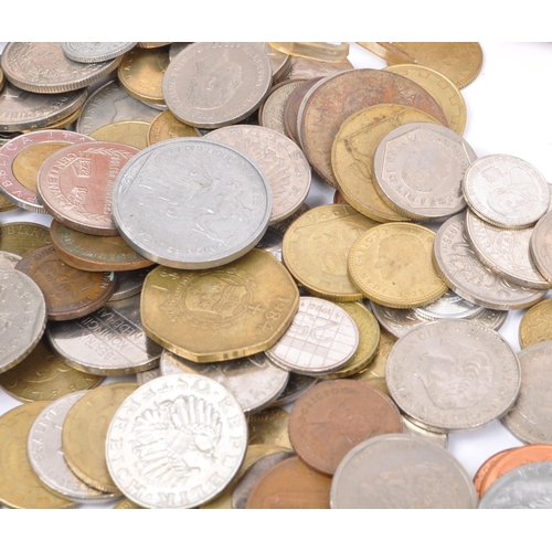 509 - A collection of 19th century and later UK and foreign circulated currency coins. To include, silver ... 