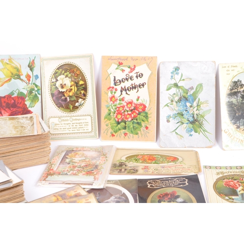 512 - Greetings postcards. Collection of approx. 430. Birthday, New Year, Christmas etc. All Edwardian era... 