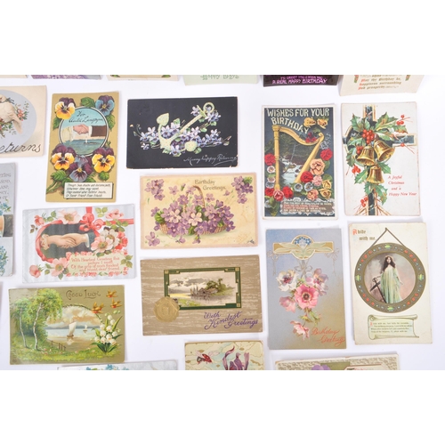 512 - Greetings postcards. Collection of approx. 430. Birthday, New Year, Christmas etc. All Edwardian era... 