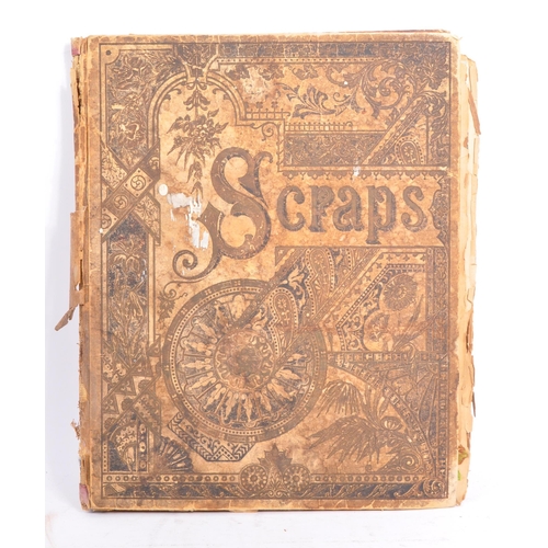 521 - An early 19th century Victorian scrapbook. The lot comprising of a scrapbook with 20+ pages labelled... 