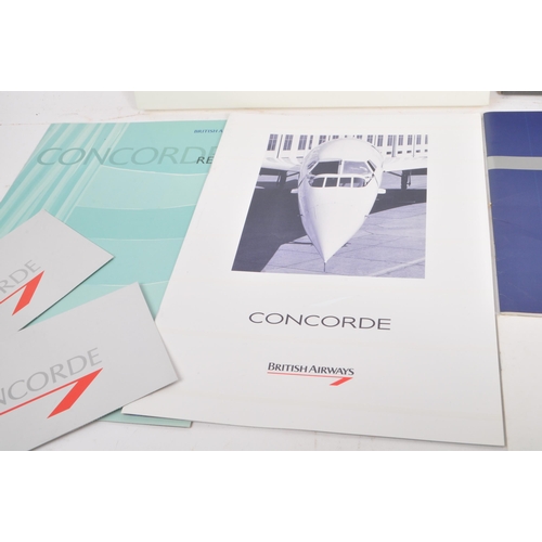 523 - A collection of 20th century Concorde aviation related ephemera and commemorative pieces / items. Th... 