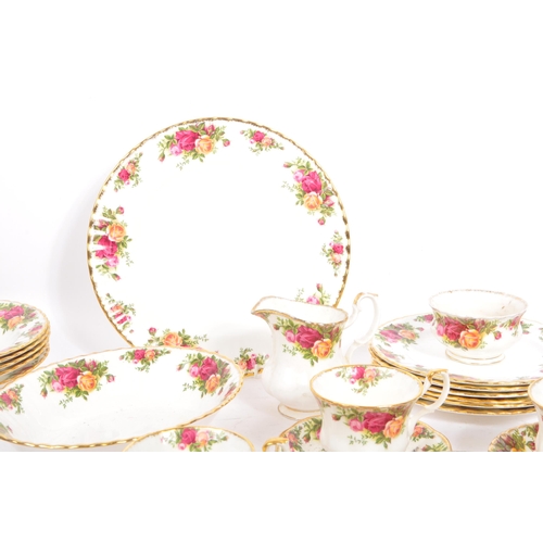 53 - Royal Albert - Old Country Roses - A collection of vintage 20th century porcelain china part tea / d... 