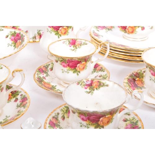 53 - Royal Albert - Old Country Roses - A collection of vintage 20th century porcelain china part tea / d... 