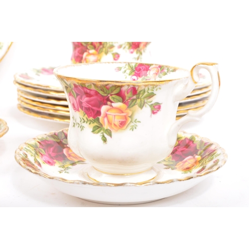 53 - Royal Albert - Old Country Roses - A collection of vintage 20th century porcelain china part tea / d... 