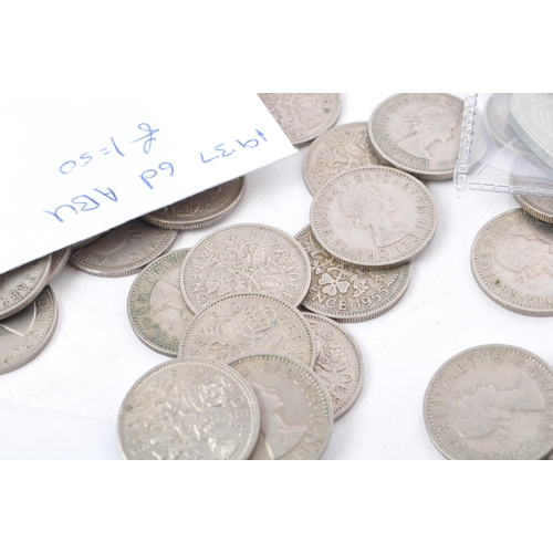 531 - A collection of 18th century and later UK and foreign circulated and uncirculated currency coins. To... 