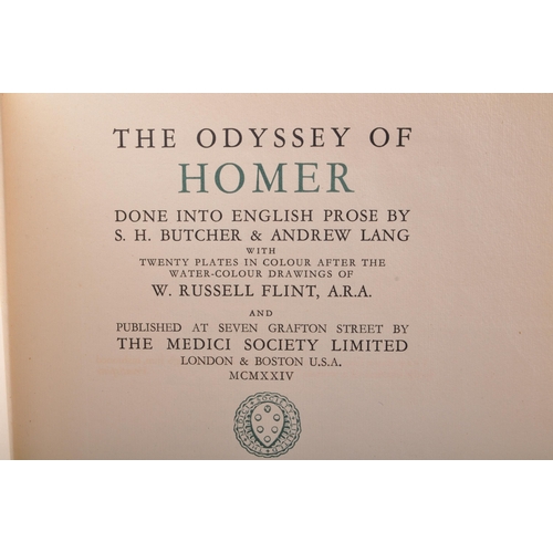 534 - Early 20th century circa. 1924 'The Odyssey of Homer' S. H. Butcher and Andrew Lang, illustrated by ... 