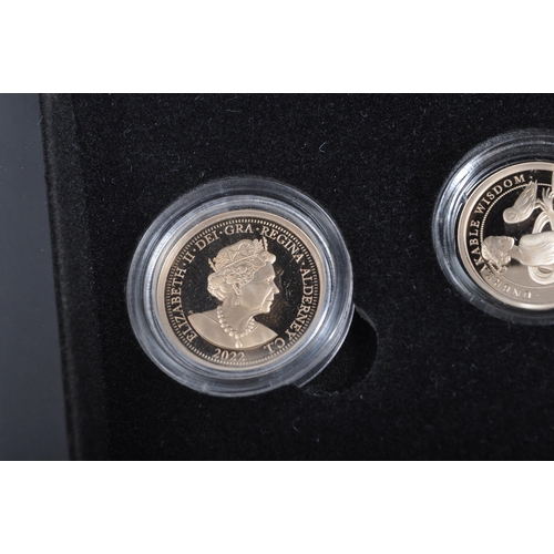 536 - A 2022 Platinum Jubilee Prestige Set 2022, four coin set comprising: sovereign, half sovereign, quar... 