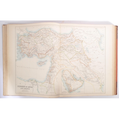 546 - Adam & Charles Black - Black's General Atlas of The World, 1896. The book having leather bound spine... 