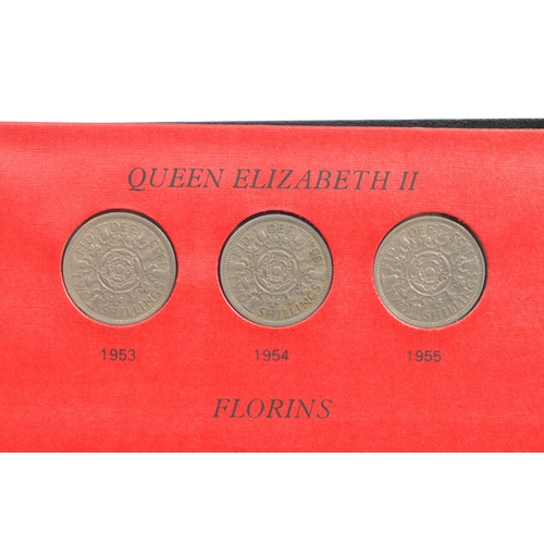 549 - A Sandhill Queen Elizabeth II money coin collectors library book. Comprising of crowns, half crowns,... 