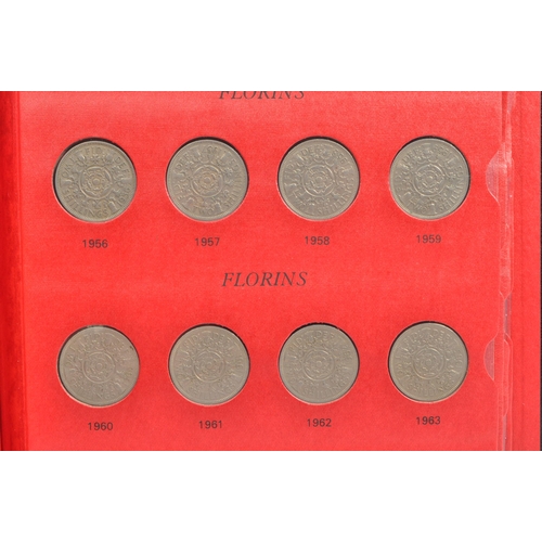 549 - A Sandhill Queen Elizabeth II money coin collectors library book. Comprising of crowns, half crowns,... 