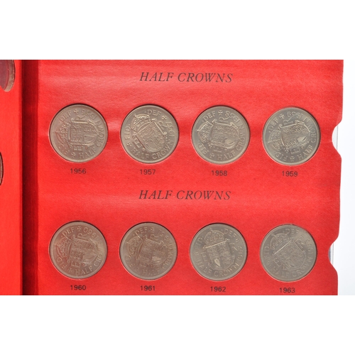 549 - A Sandhill Queen Elizabeth II money coin collectors library book. Comprising of crowns, half crowns,... 