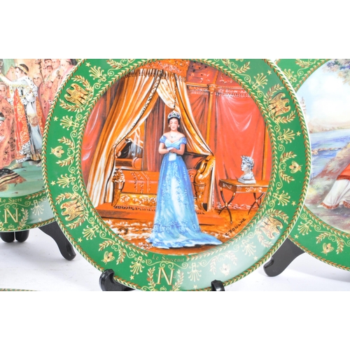 74 - A collection of six 20th century Limoges 'Josephine et Napoleon' cabinet / wall plates. The plates e... 