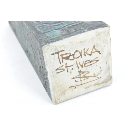 78 - Benny Sirota for Troika - A mid 20th century Troika ceramic vase decorated by Benny Sirota. The vase... 