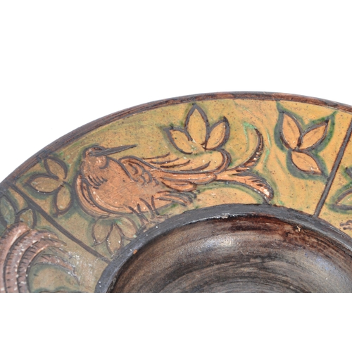 80 - An early 20th century circa 1932 Arts & Crafts terracotta pottery bowl in the manner of William de M... 