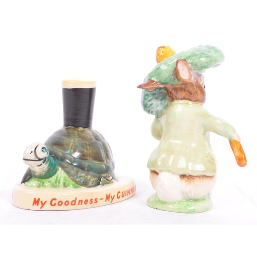 84 - A vintage 20th century Carlton Ware Guinness hand painted advertising Tortoise figure, alongside an ... 