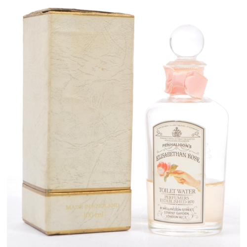 379 - A vintage 20th century Penhaligon's Elisabethan rose perfume scent bottle. Toilet water perfumers es... 