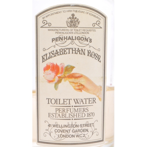 379 - A vintage 20th century Penhaligon's Elisabethan rose perfume scent bottle. Toilet water perfumers es... 