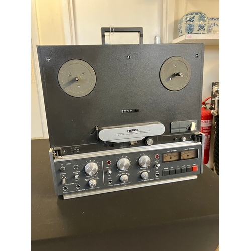 432 - Revox - A vintage 20th century Revox B 77 Mk II stereo tape recorder reel to reel player. Having a t... 