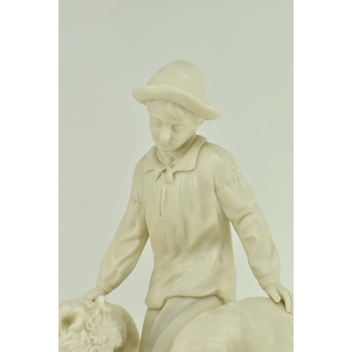 123 - Copeland China after Pierre-Jules Mêne - a late 19th century Parian ware hunting figure. The sculptu... 