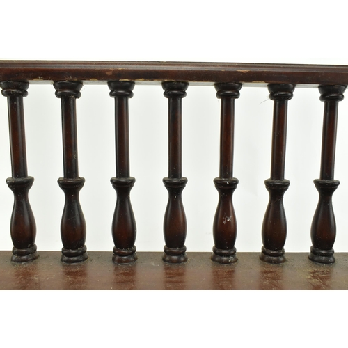 177 - A 19th century inspired carved mahogany desk book trough with a late Victorian collection of writers... 