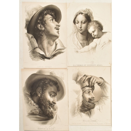 185 - Francois Gerard - A collection of 9 mid 19th century French engravings depicting Biblical figures. T... 