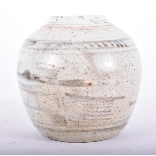 187 - A 17th century Chinese late Song / early Ming ceramic ginger jar. The jar being a hand-thrown cerami... 