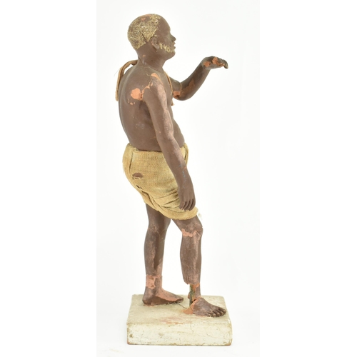 198 - A mid - late 19th century Indian Krishnanagar clay doll. The figure depicts a man with cloth clothin... 