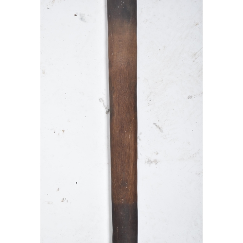 211 - A 19th century hardwood Solomon Island / Tonga / Polynesian paddle club of tapering elongated spatul... 