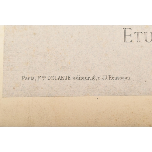 221 - c1870 Etudes d'Apre's L'Antique Authographices Par Bernard Romain Julien, Fois Delaure, Paris. A col... 