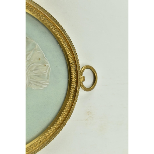 225 - After Thomas Lawrence - a late 18th century French School inspired miniature watercolour on ivory po... 