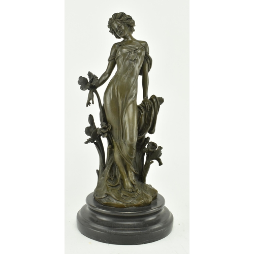 29 - After Aldo Vitaleh (Italian, 20th century) - A signed lost wax cast bronze Art Deco inspired sculptu... 