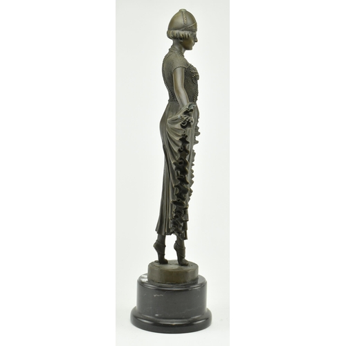 6 - After Demétre Chiparus (Romanian, 1886-1947) - An Art Deco early 20th century circa 1930s lost wax c... 