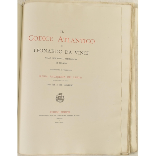 65 - Leonardo da Vinci (1452-1519) - The Codex Atlanticus (Il codice atlantico) - 1894 - Ulrico Hoepli ed... 