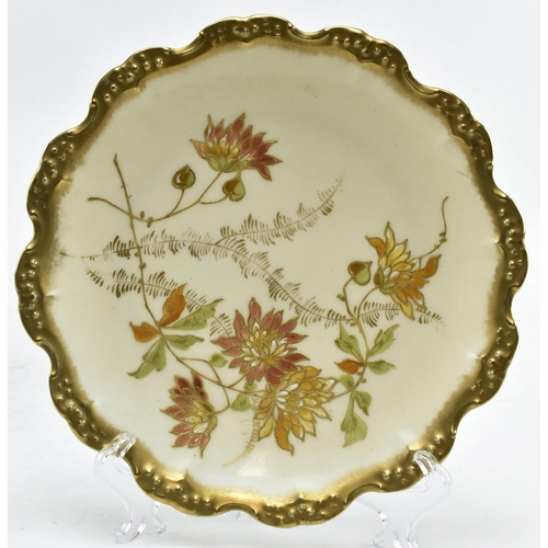 78 - An early 20th century c1900 France J. C. Limoges hand finished gilded part dessert service. The lot ... 