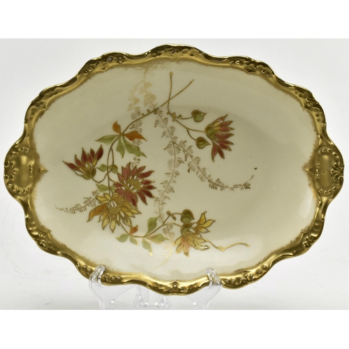 78 - An early 20th century c1900 France J. C. Limoges hand finished gilded part dessert service. The lot ... 