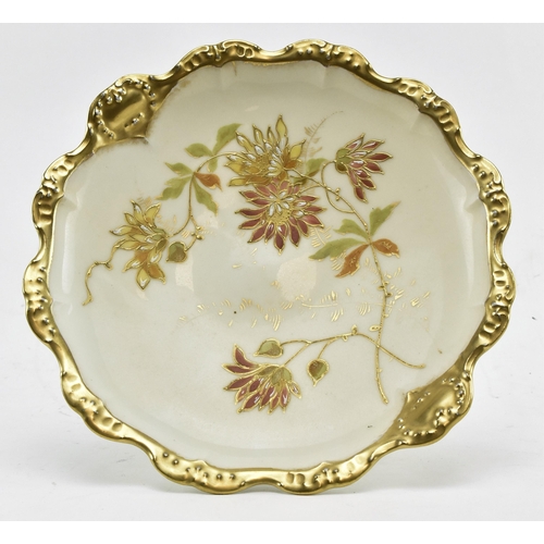 78 - An early 20th century c1900 France J. C. Limoges hand finished gilded part dessert service. The lot ... 