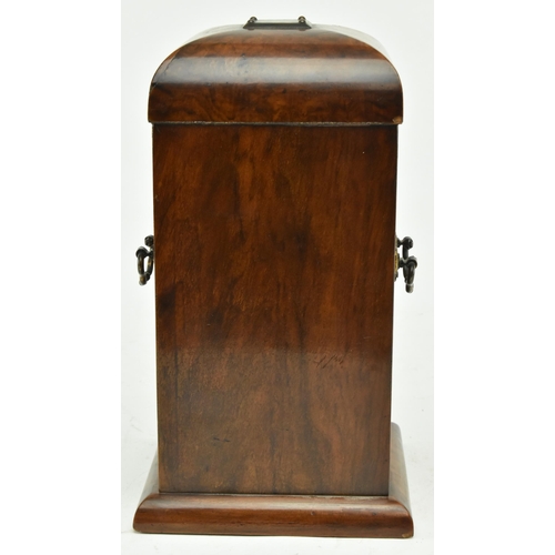 95 - An early 20th century Edwardian walnut veneered jewellery box. The jewellery box of cabinet form wit... 