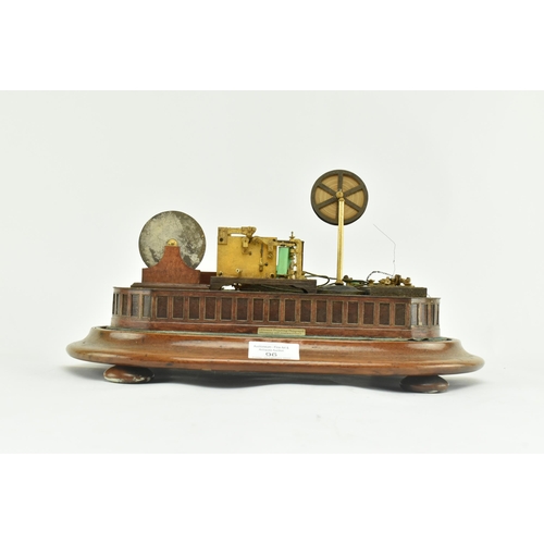 96 - An early 20th century possibly continental scratch built Morse's Printing Telegraph model in glass d... 