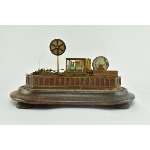 96 - An early 20th century possibly continental scratch built Morse's Printing Telegraph model in glass d... 