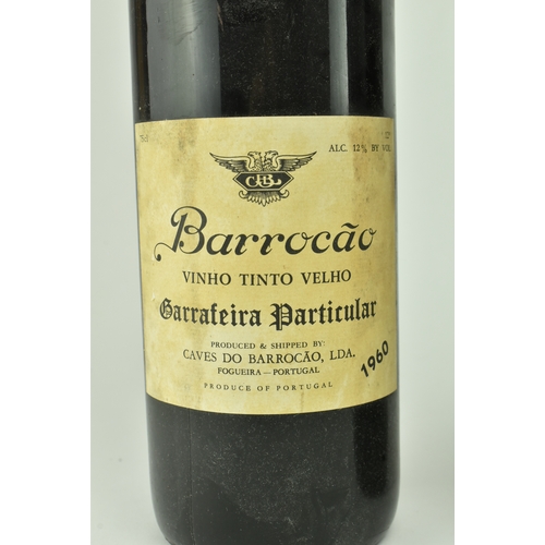 238 - Four bottles of Portuguese Barrocao red wines comprising a bottle of 1960s Barrocao old red wine, 75... 