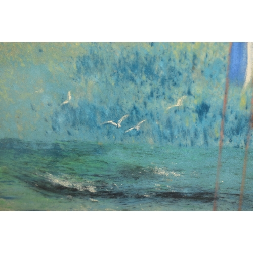 430 - Gabrielle Bellocq (France, 1920-1999) - An original pastel on paper painting by Gabrielle Bellocq de... 