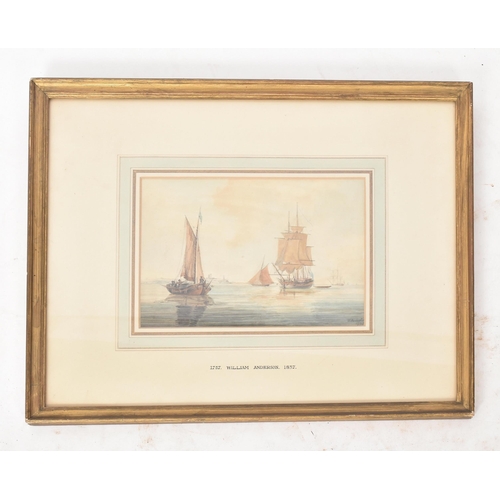 333 - William Anderson (British school, 1757-1837) - a late 18th century circa 1797 maritime watercolour o... 