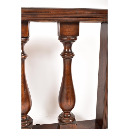 528 - A pair of 19th century Victorian architectural ecclesiastical solid mahogany balustrades. Each with ... 