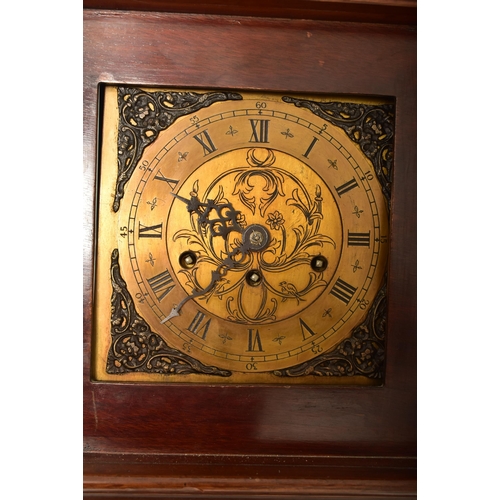 586 - Junghans Wurttemberg, Germany - An early 20th century mahogany cased grandmother longcase clock. The... 