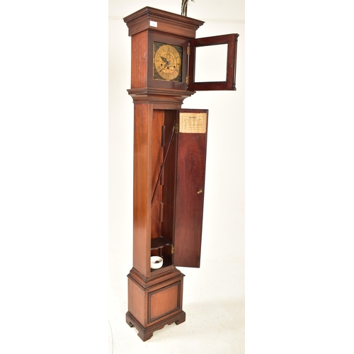 586 - Junghans Wurttemberg, Germany - An early 20th century mahogany cased grandmother longcase clock. The... 