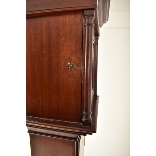 586 - Junghans Wurttemberg, Germany - An early 20th century mahogany cased grandmother longcase clock. The... 