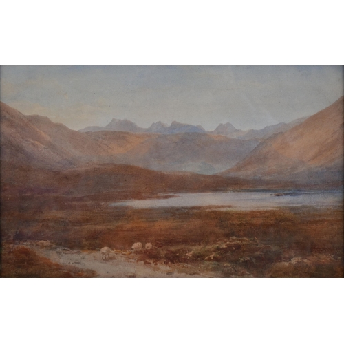 438 - Edward (Tucker) Arden (British, 1847 - 1910), Loch Scene - a watercolour on paper painting possibly ... 